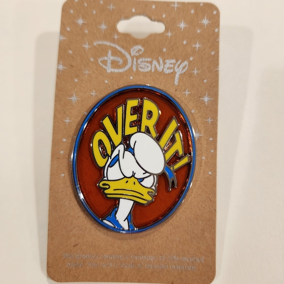 Disney Donald Duck Over It Stained Glass Enamel Pin NEW - Picture 4 of 9